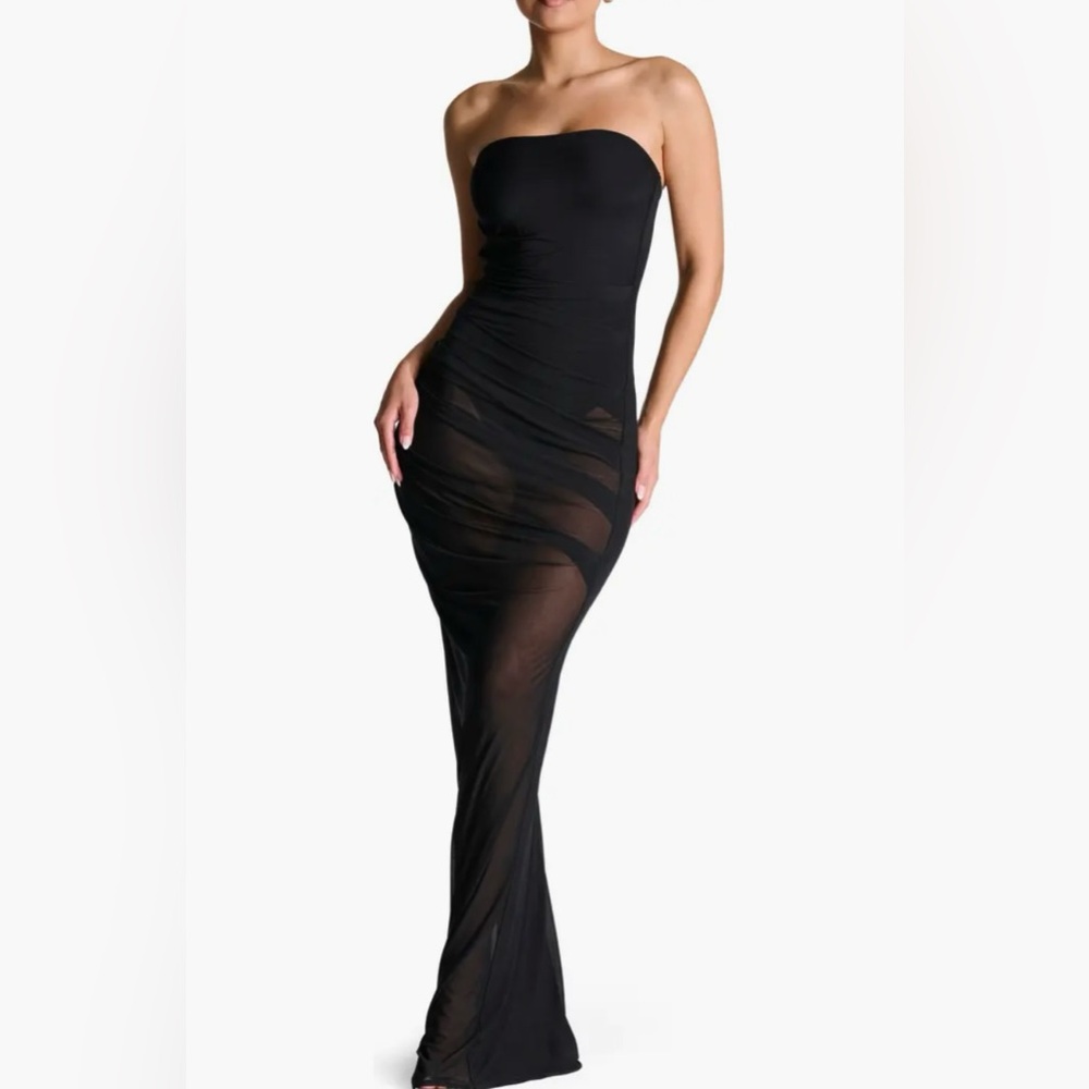 Naked Wardrobe black sheer dress